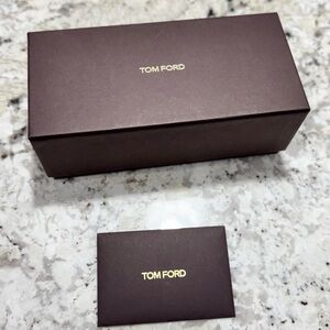 Tom Ford Chocolate Brown Eyewear Box with Gold Logo